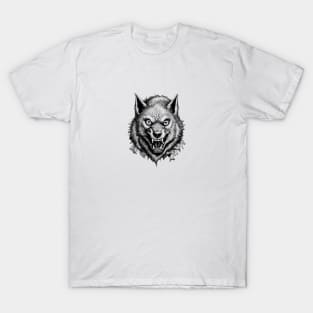 Female Werewolf Head T-Shirt